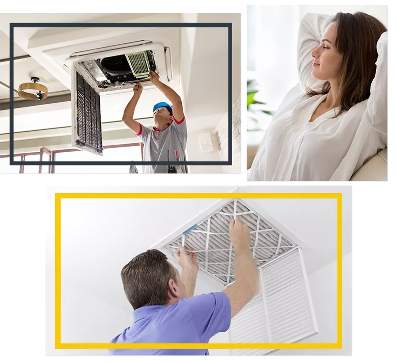 Eco Safe Duct Cleaning Plano  - Before and After